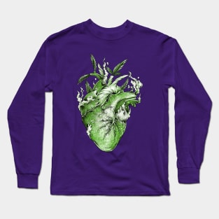 Green Heart Long Sleeve T-Shirt